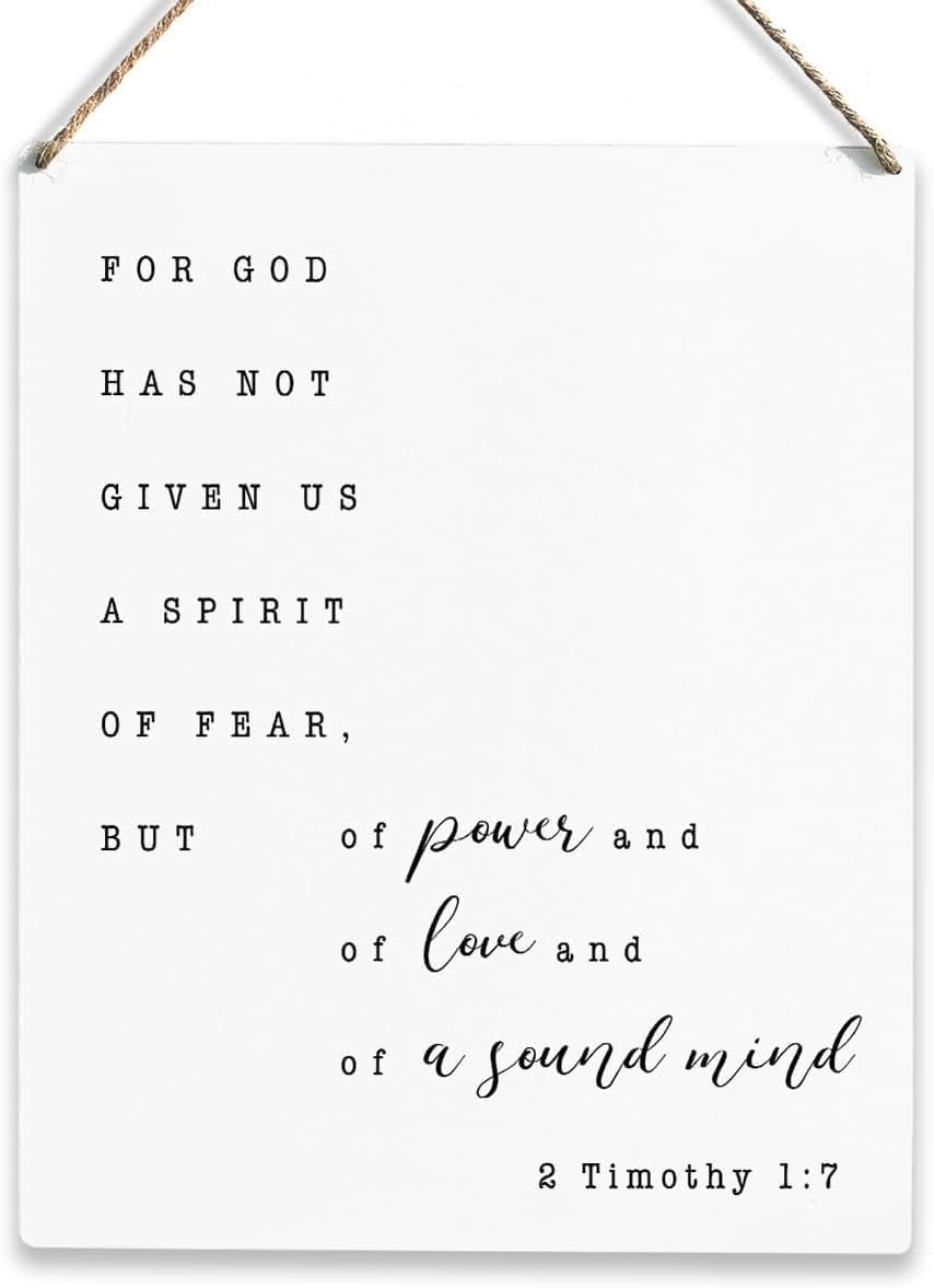 Christian Wood Sign - Inspirational Bible Verse Quotes - Walmart.com