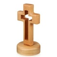 thumbnail image 1 of Christian Wooden Crosses for Craft Nativity Tabletop Standing Baptism Cross Bulk Religious Centerpiece for Church Sunday School First Communion Easter, 1 of 6