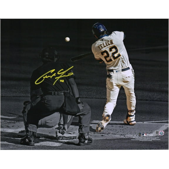 Christian Yelich Milwaukee Brewers Autographed 11" x 14" Spotlight Photograph - Fanatics Authentic Certified