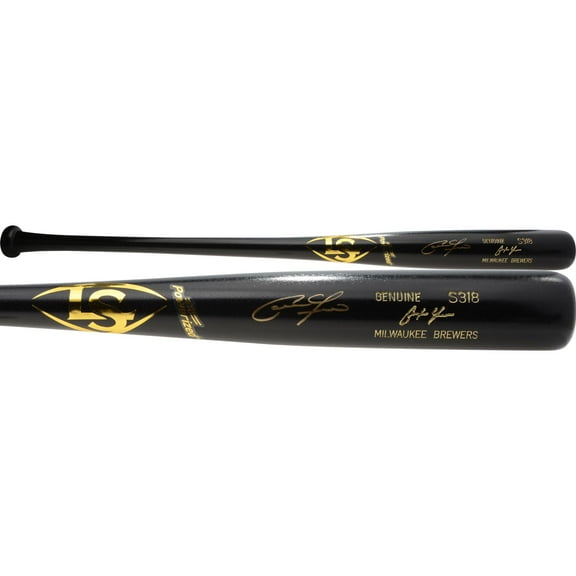 Christian Yelich Milwaukee Brewers Autographed Louisville Slugger Game Model Bat - Fanatics Authentic Certified