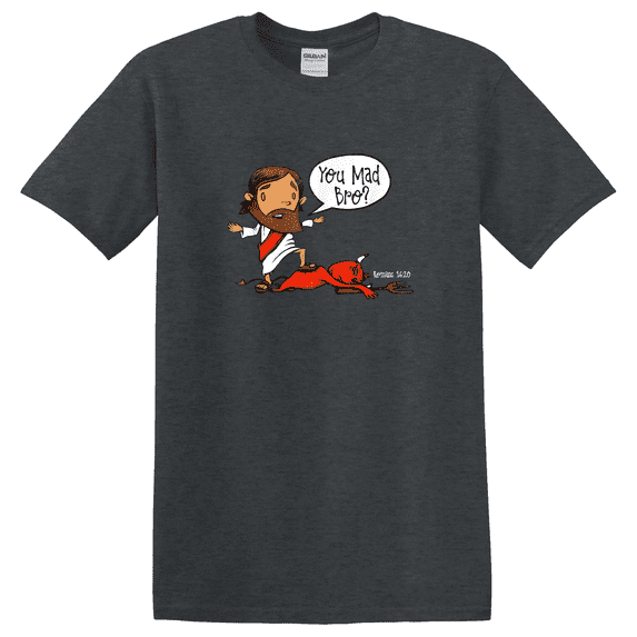 Christian You Mad Bro Jesus Graphic T-Shirt