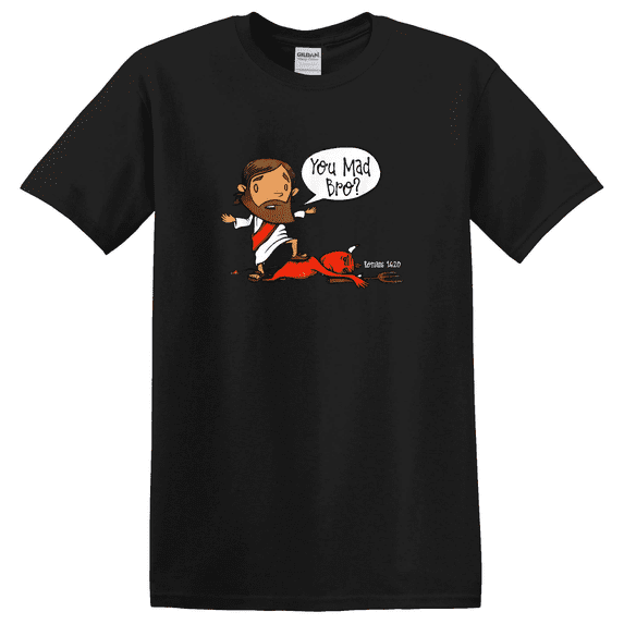 Christian You Mad Bro Jesus Graphic T-Shirt