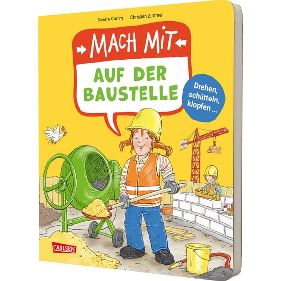 Christian Zimme Mach mit - Auf der Baustelle: Ein interaktives Baustellen-Mitmachbu (Paperback)