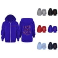 thumbnail image 1 of Christian Zip Up Hoodie for Kids Long Sleeve Bible Verse Hooded Sweatshirt with Pockets for Boys Girls Jacket Coat, 1 of 1