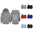 thumbnail image 1 of Christian Zip Up Hoodie for Kids Long Sleeve Bible Verse Hooded Sweatshirt with Pockets for Boys Girls Jacket Coat, 1 of 1