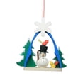 thumbnail image 1 of Christian icht Ornament - Snowman in Arch, 1 of 1