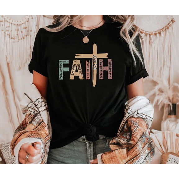 Christian shirt, Bible Verse tee, Religious Outfit, Retro Faith shirt, Christian Cross tee, Graphic Tees, Religious t-shirt, Faith shirt All Size S-5Xl
