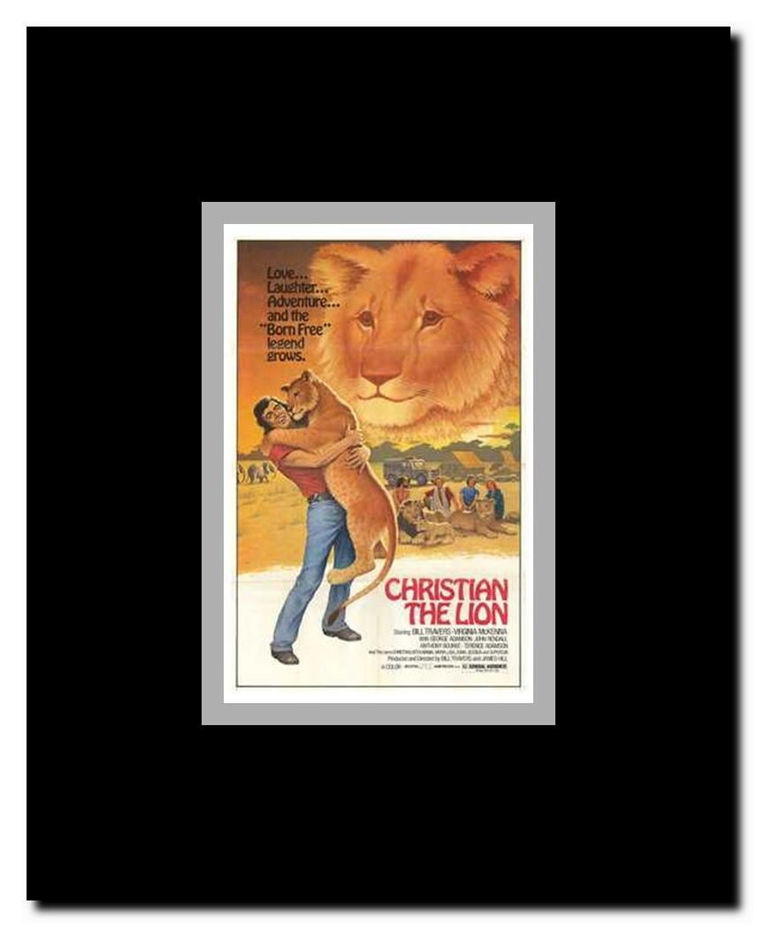 Christian the Lion Framed Movie Poster