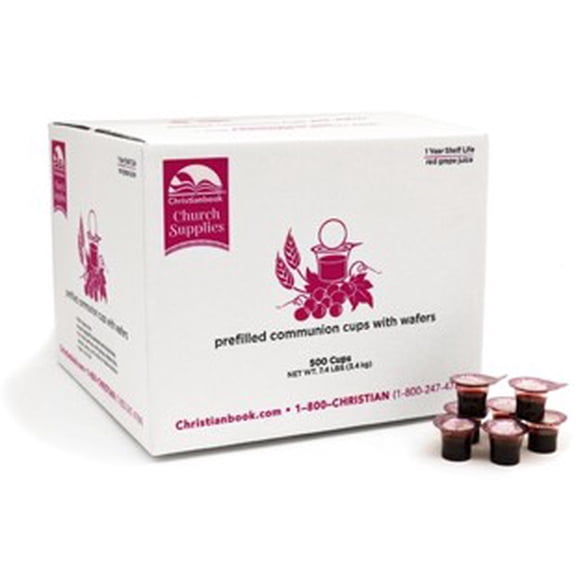 Christianbook Prefilled Communion Cups, Box Of 500