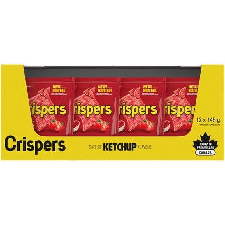 Christie Crispers Ketchup Crackers, 145g/5.1 Ounce, Bag, (12 Pack) {Imported from Canada}
