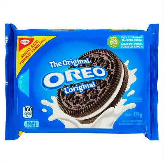 Christie Original Oreo Cookies, Family Size, 439g/15 oz