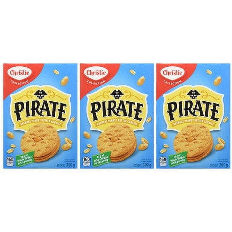 Christie Pirate Oatmeal Peanut Butter Cookies, 300g/10.6oz, 3-Pack