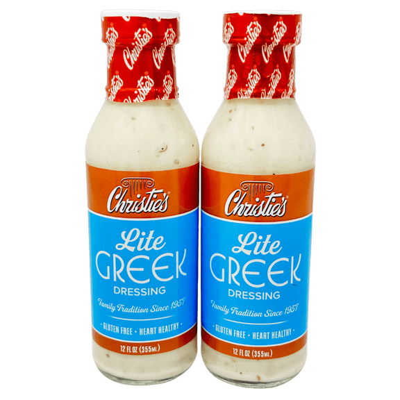 Christie's Greek Lite Salad Dressing 12oz (Pack of 2)