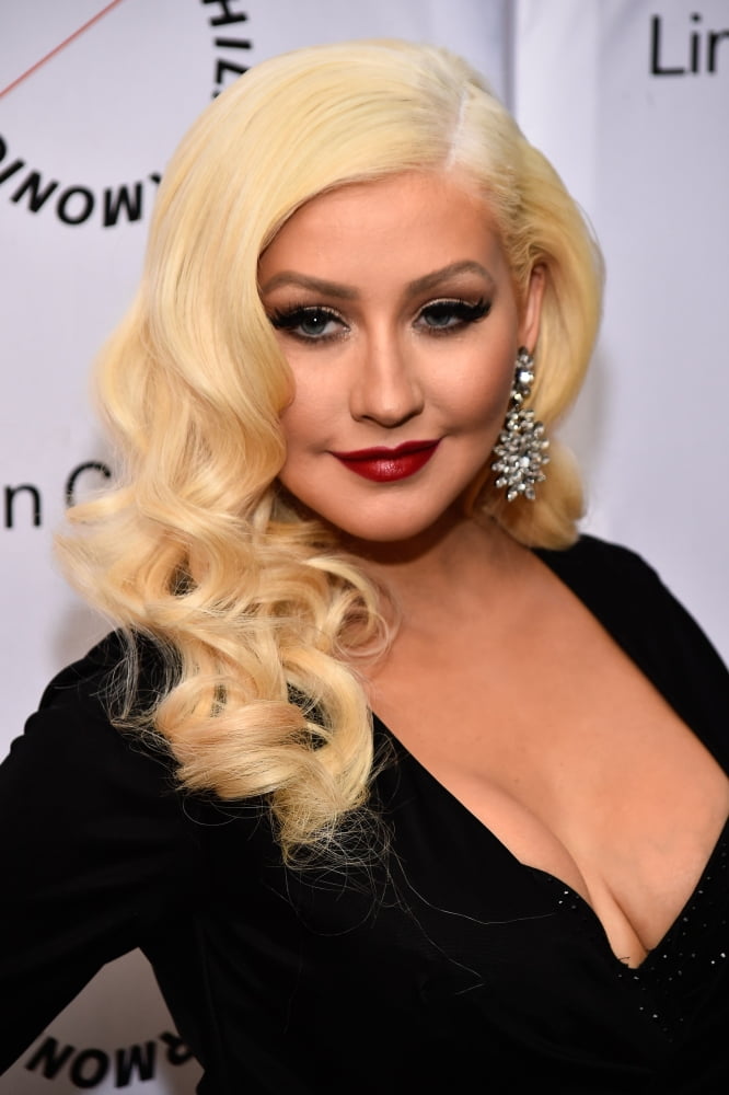 Christina Aguilera At Arrivals For Sinatra: Voice For A Century Gala