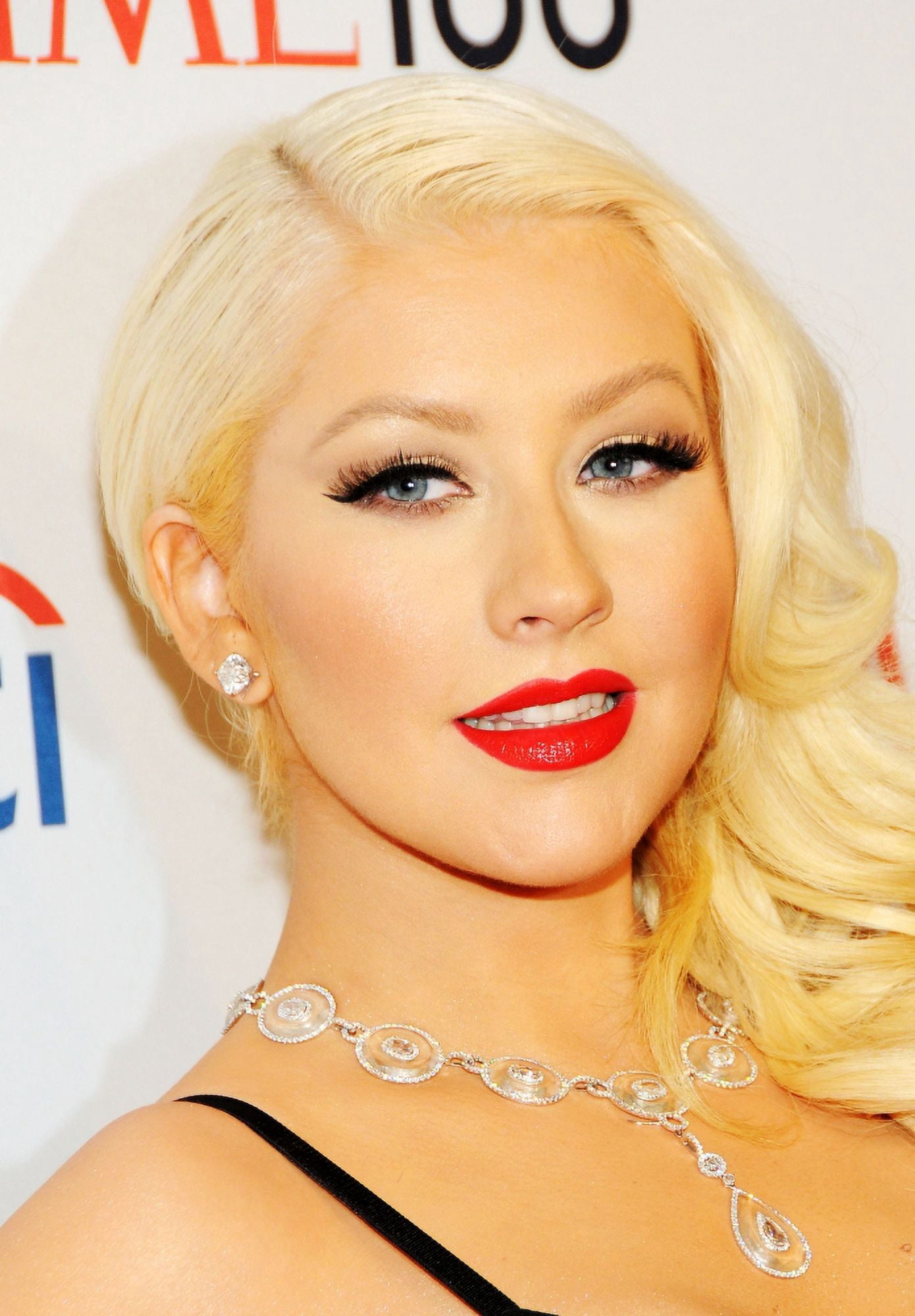 Christina Aguilera At Arrivals For Time 100 Gala Canvas Art - (16 x 20)