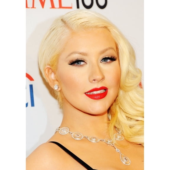 Christina Aguilera At Arrivals For Time 100 Gala Photo Print