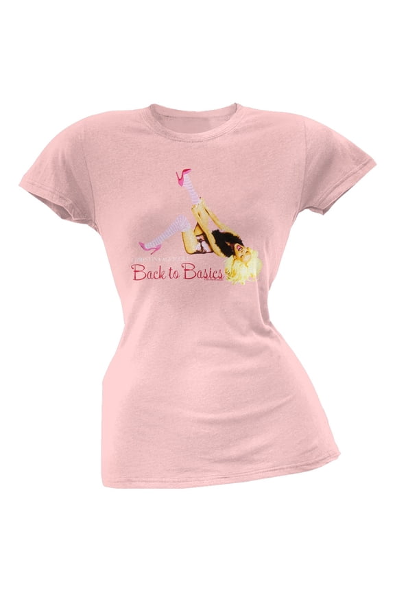 Women's Juniors Striped Socks Short Sleeve T Shirt