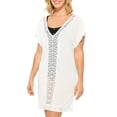 thumbnail image 1 of Christina Blue Women's V-Neck Coverup Dress, 1 of 2