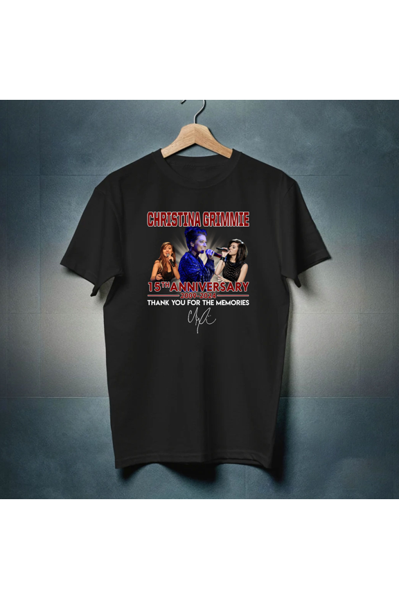 Christina Grimmie 15th Anniversary Singer The Voice Tribute Memorial T-Shirt Unisex, up to 5XL