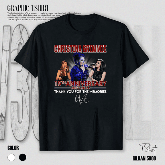 Christina Grimmie Tribute 15th Year Music Legacy Art Unisex T-Shirt V11229, up to size 5XL