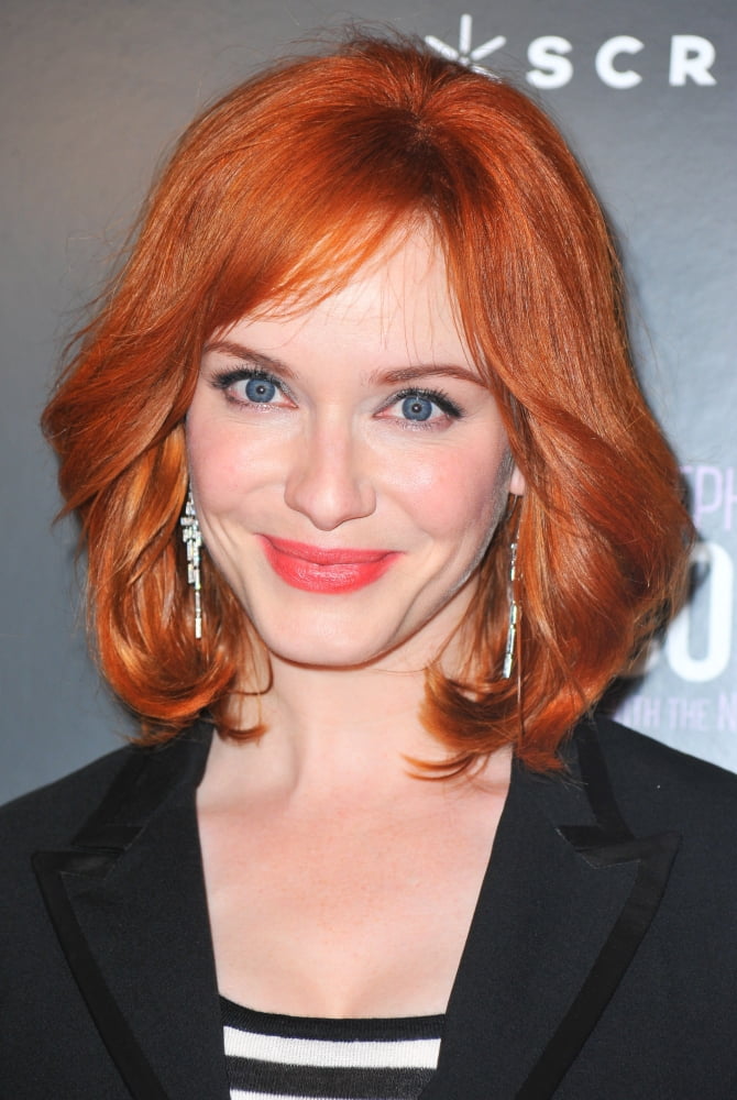 Christina Hendricks At Arrivals For Premiere Screening Of Filmed Version Of Company Revival Canvas Art - (16 x 20)