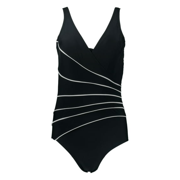 Christina Swimwear Maillots Women's Bathing Suit (Black, Small)