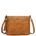 thumbnail image 1 of Christina Womens Vegan Leather Multi-Functional Crossbody bag by Ampere Creations - Light Brown, 1 of 6