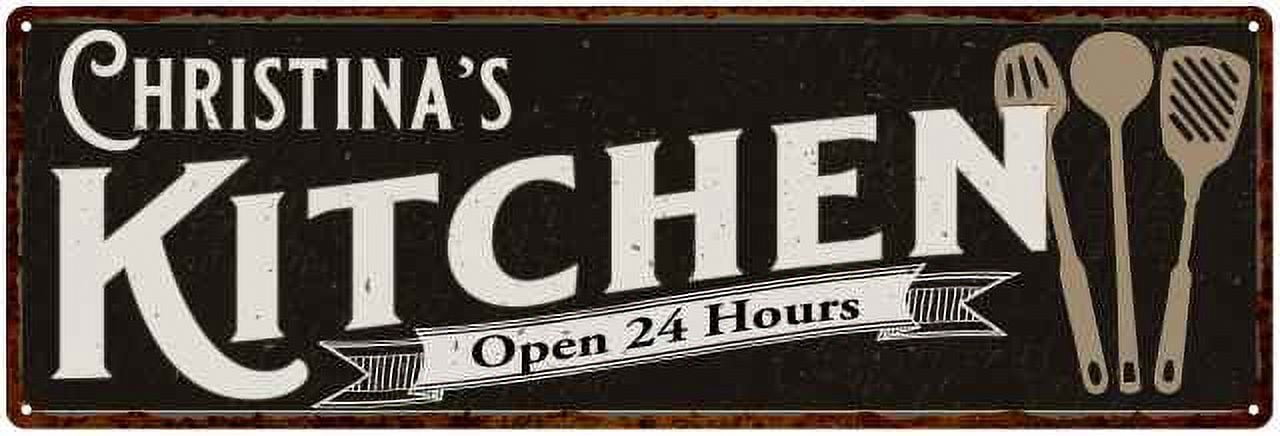 Christina's Kitchen Sign Chic Wall Decor Gift Mom 6x18 206180014073 ...