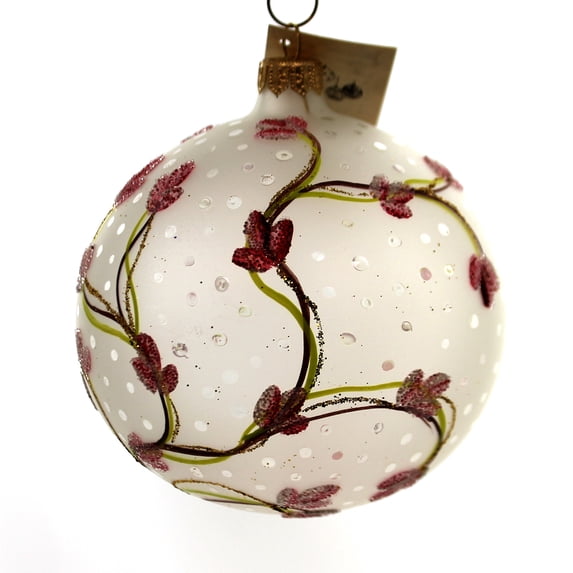 Christina's World Chreey Blossoms In The Rain Glass Ornament Tree Ros722