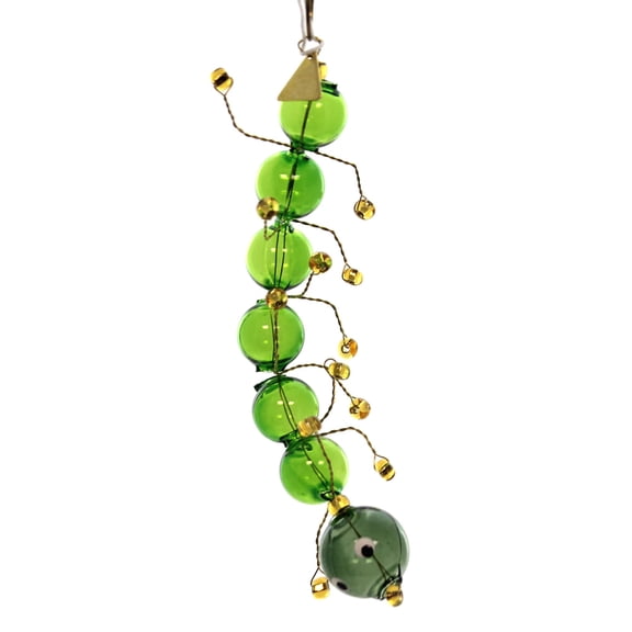 Christina's World Silly Centipede Glass Insect Green Gold But686