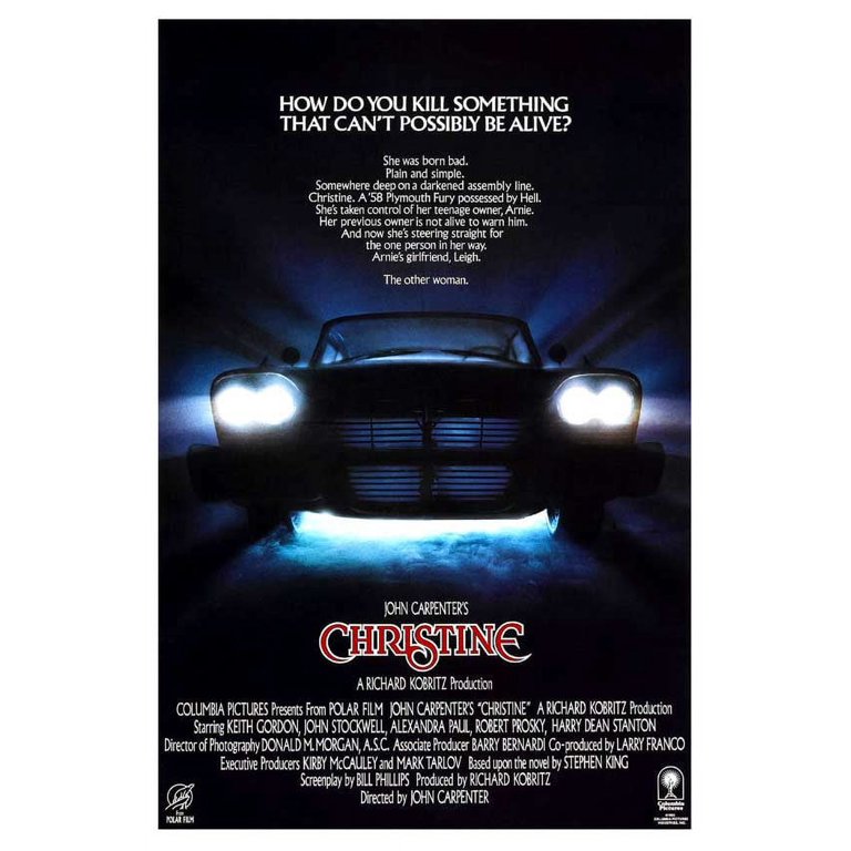 Christine (1983) Movie Poster, Classic Movie Christine Poster - Citiesbox Christine (1983) Movie Poster, Classic Movie Christine Poster - Citiesbox