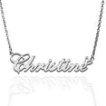 thumbnail image 1 of Christine Custom Name Necklace Customized Personalized Plated Name Necklace for Mother Daughter Friendship Women Valentine's Day Christmas Birthday New Year Silver, 1 of 7