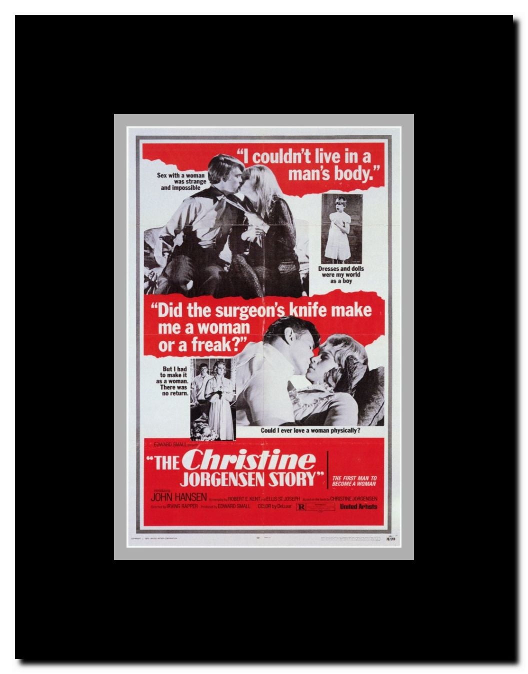 Christine Jorgenson Story Framed Movie Poster