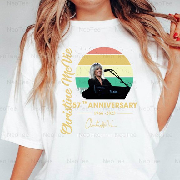 Christine McVie 57th Anniversary Singer Songwriter Gift T-Shirt Unisex, up to 5XL