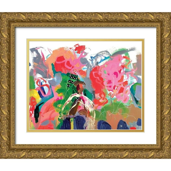 Christine, Niya 14x12 Gold Ornate Wood Framed with Double Matting Museum Art Print Titled - Always One In a Crowd
