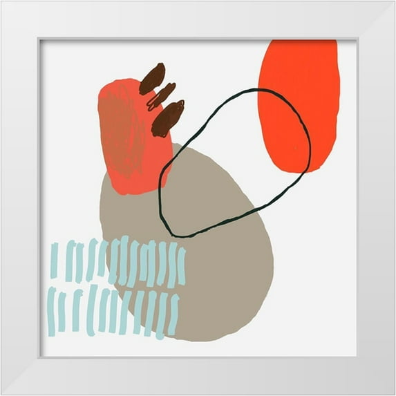 Christine, Niya 26x26 White Modern Wood Framed Museum Art Print Titled - Marking The Days