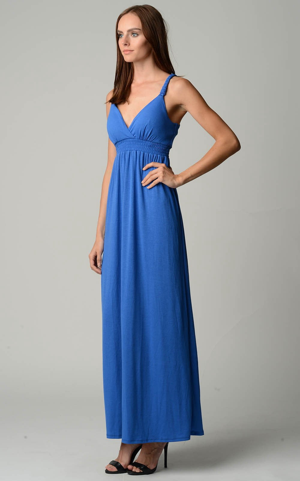 chinese dress ladies Braided Strap Midi Dress Green / M