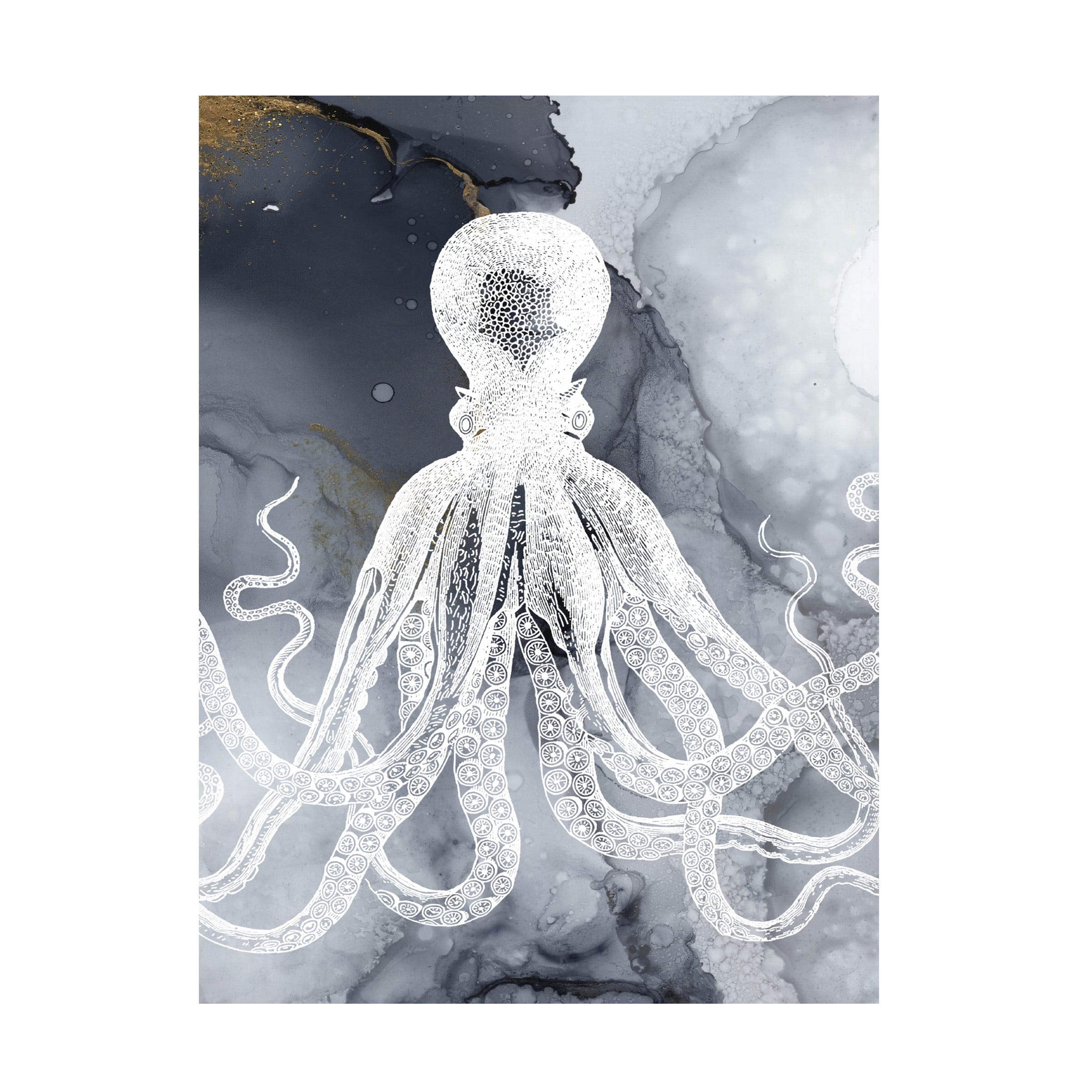 Christine Zalewski 'Octopus Ink I' Canvas Art