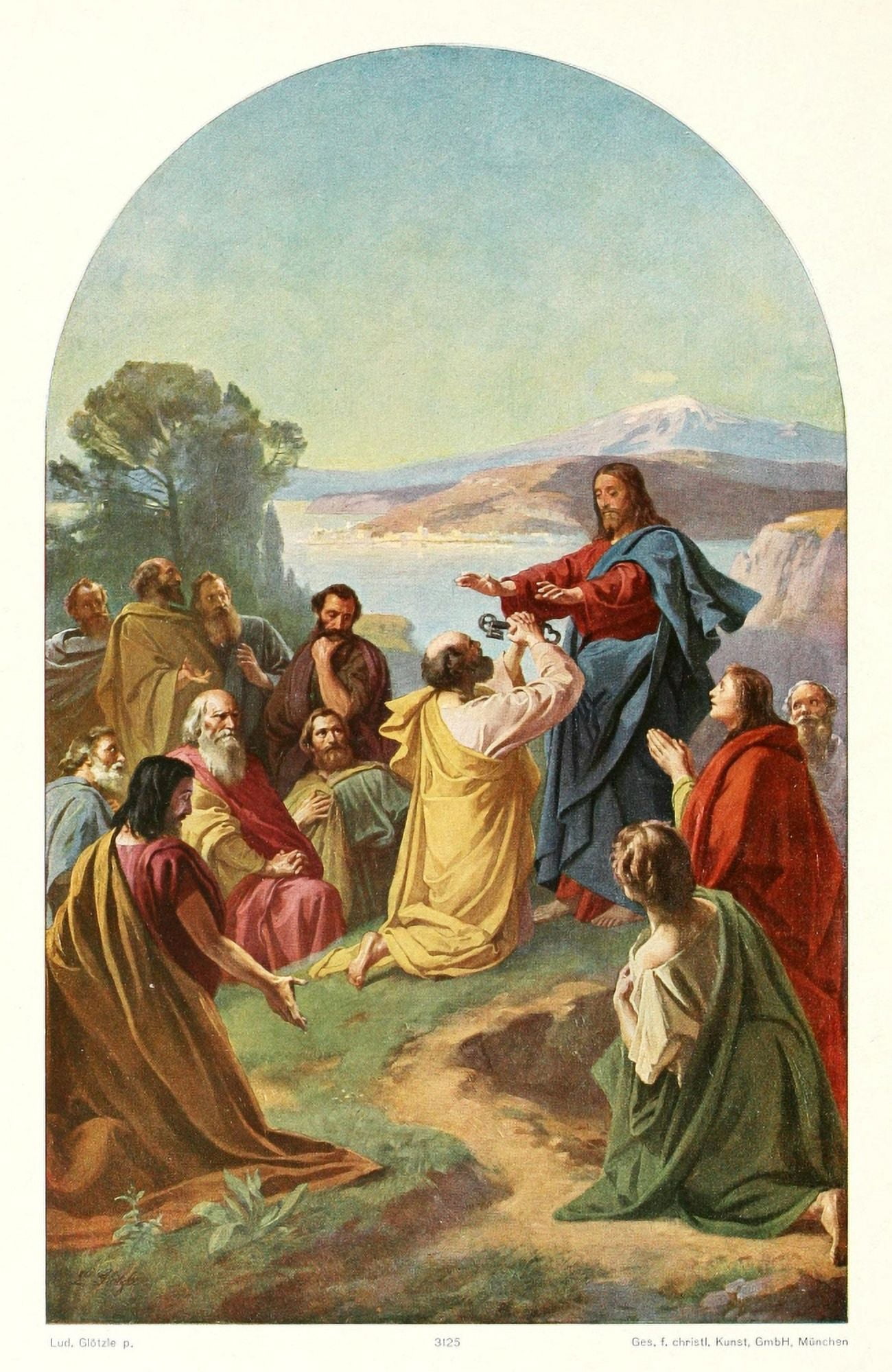 Christliche Kunst 11 1914 You are Peter Canvas Art - Ludwig Glotzle (24 x 36)