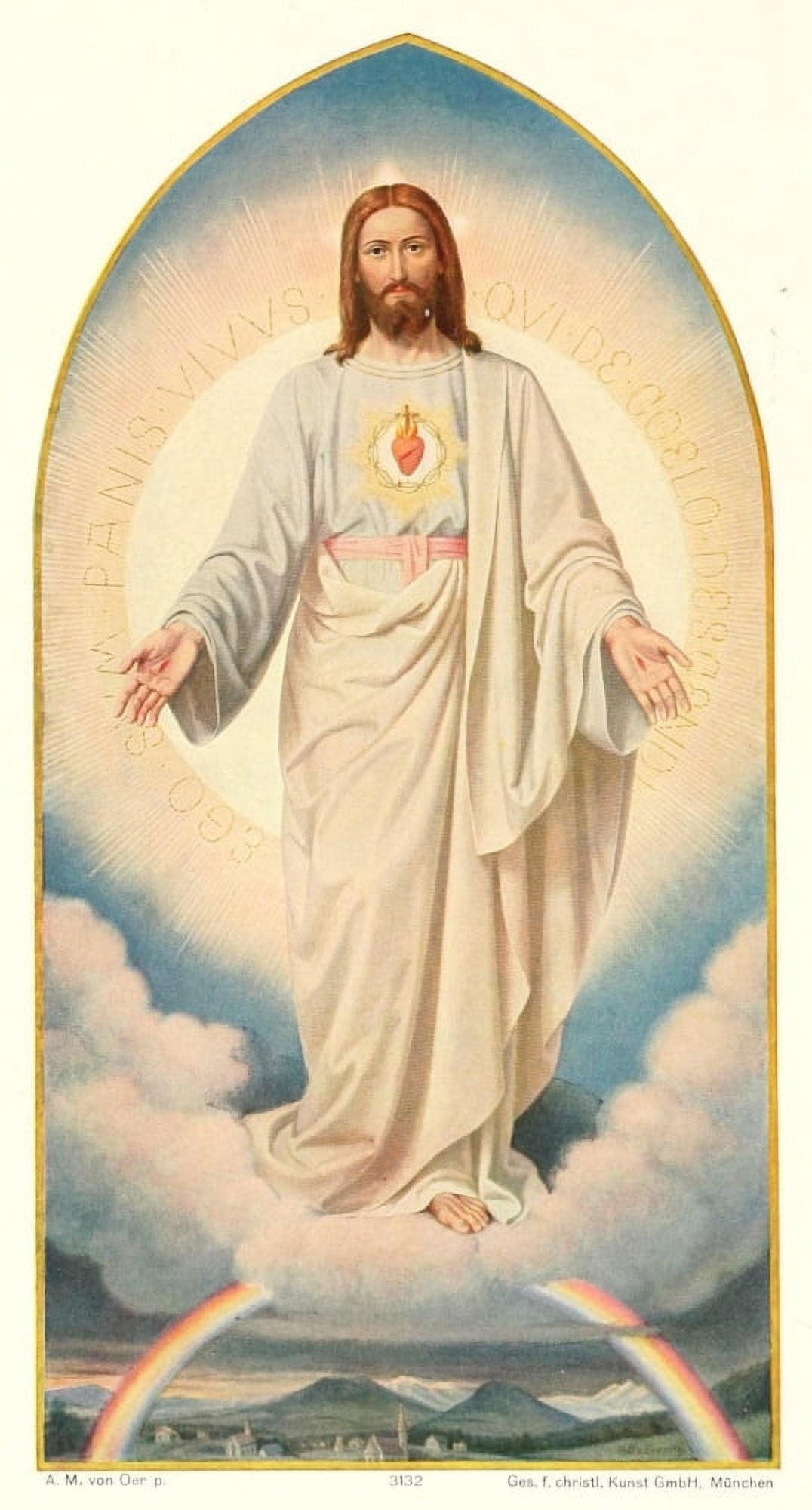 Christliche Kunst 13 1916 Christ Canvas Art - AM Von Oer (18 x 24)