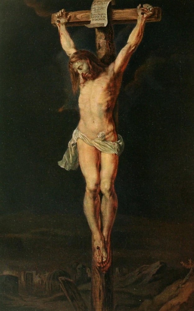 Christliche Kunst 13 1916 The Crucifixion Canvas Art - Peter Paul Rubens (24 x 36)