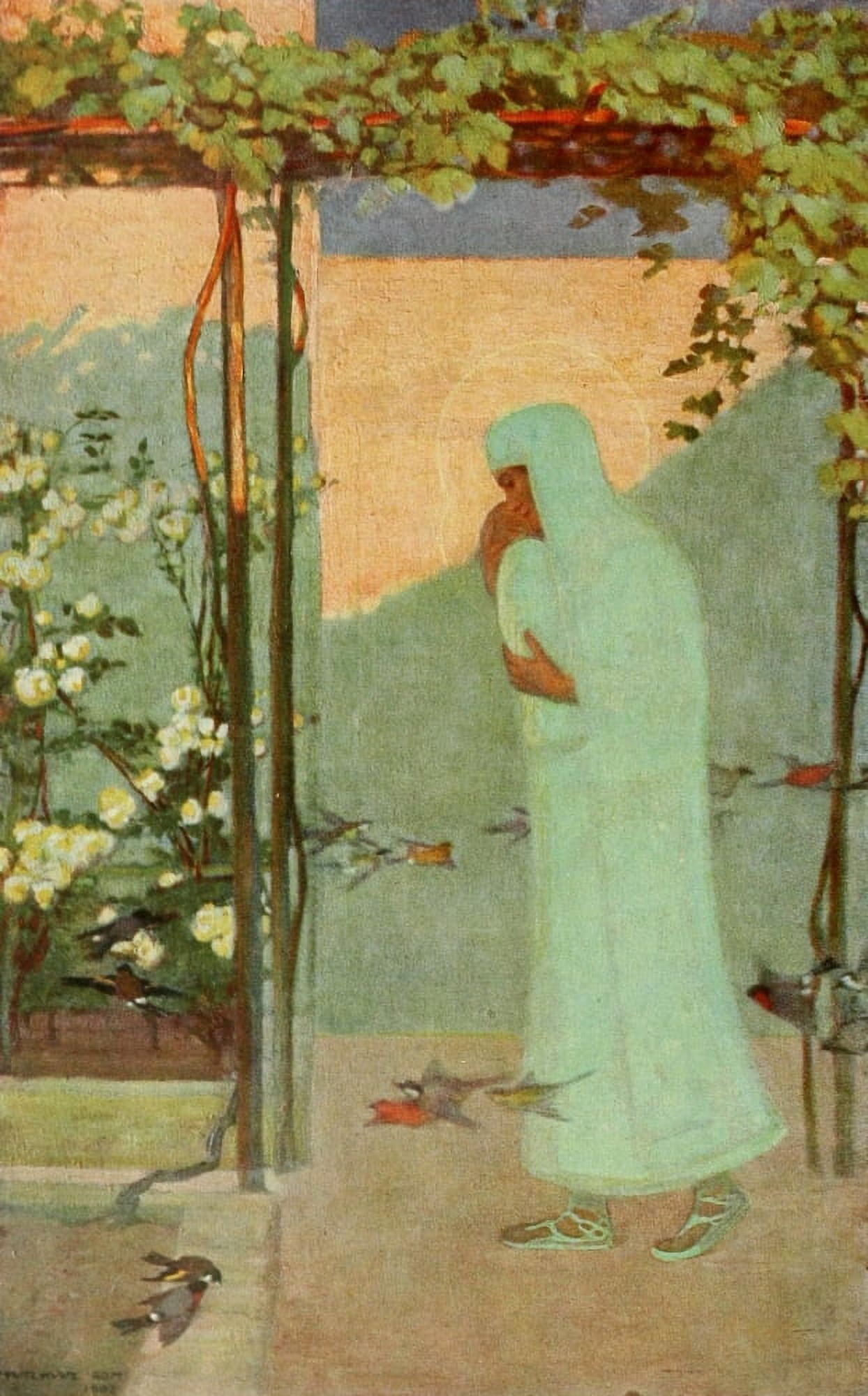 Christliche Kunst 18 1921 Nazareth Canvas Art - Fritz Kunz (18 x 24)