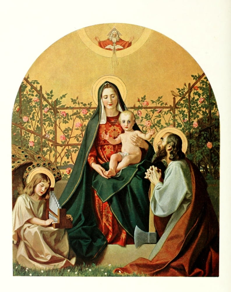 Christliche Kunst 2 1905 Holy Family Canvas Art - Gebhard Fugel (24 x 36)