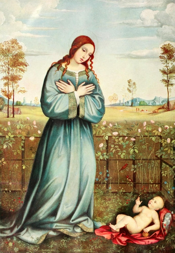 Christliche Kunst 2 Francia Avri Canvas Art - Franz Seraph Hanfstaengl (24 x 36)