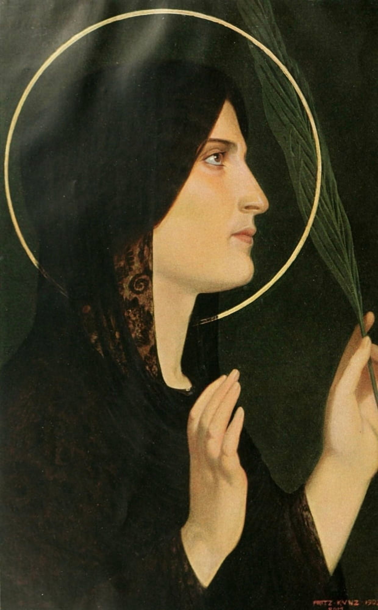 Christliche Kunst 3 1906 Canvas Art - Fritz Kunz (24 x 36)