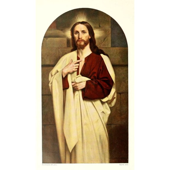 Christliche Kunst 5 1908 Christ Poster Print by M. Emonds (24 x 36)