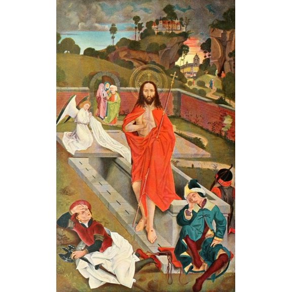 Christliche Kunst 5 1908 The Resurrection of Christ Poster Print by Hans Pleydenwurff (24 x 36)