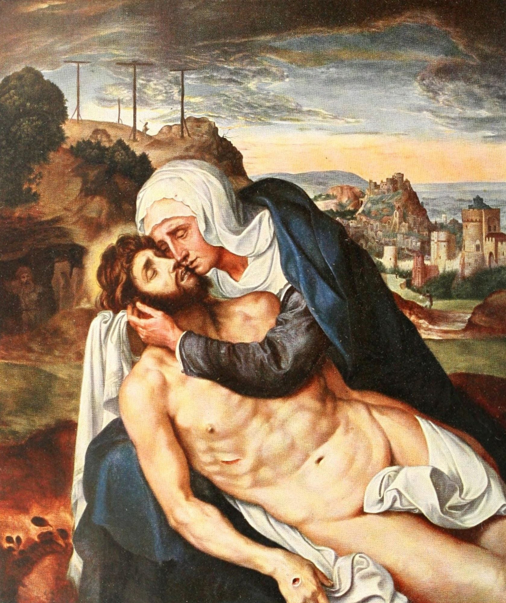 Christliche Kunst 6 1909 Piet Canvas Art - Quentin Matsys (18 x 24)