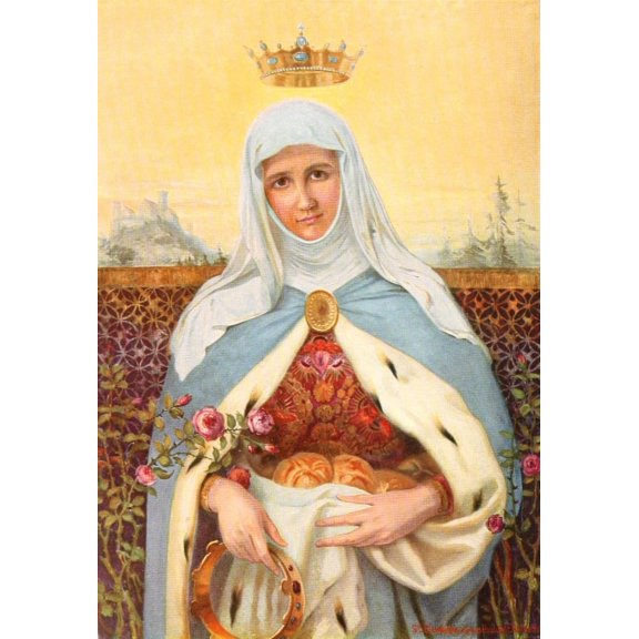 Christliche Kunst 8 1911 St. Elisabeth Poster Print by Paul Beckert (24 x 36)