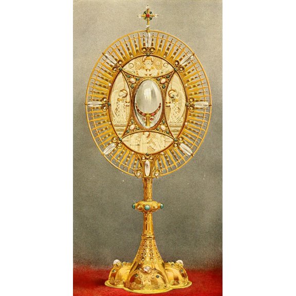 Christliche Kunst 9 1912 Monstrance Poster Print by Rudolf Harrach